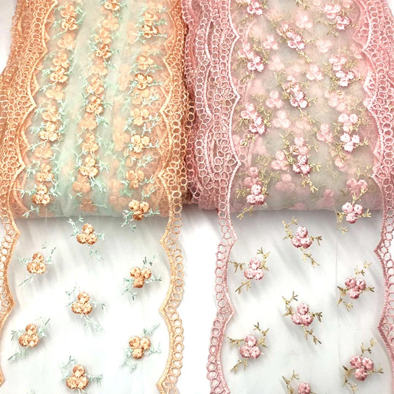 

Colorful lace DIY mesh embroidery lace car doll clothing accessories trim, Multi colors