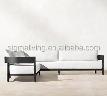 Modern garden aluminium V-shape furniture outside sofa sets