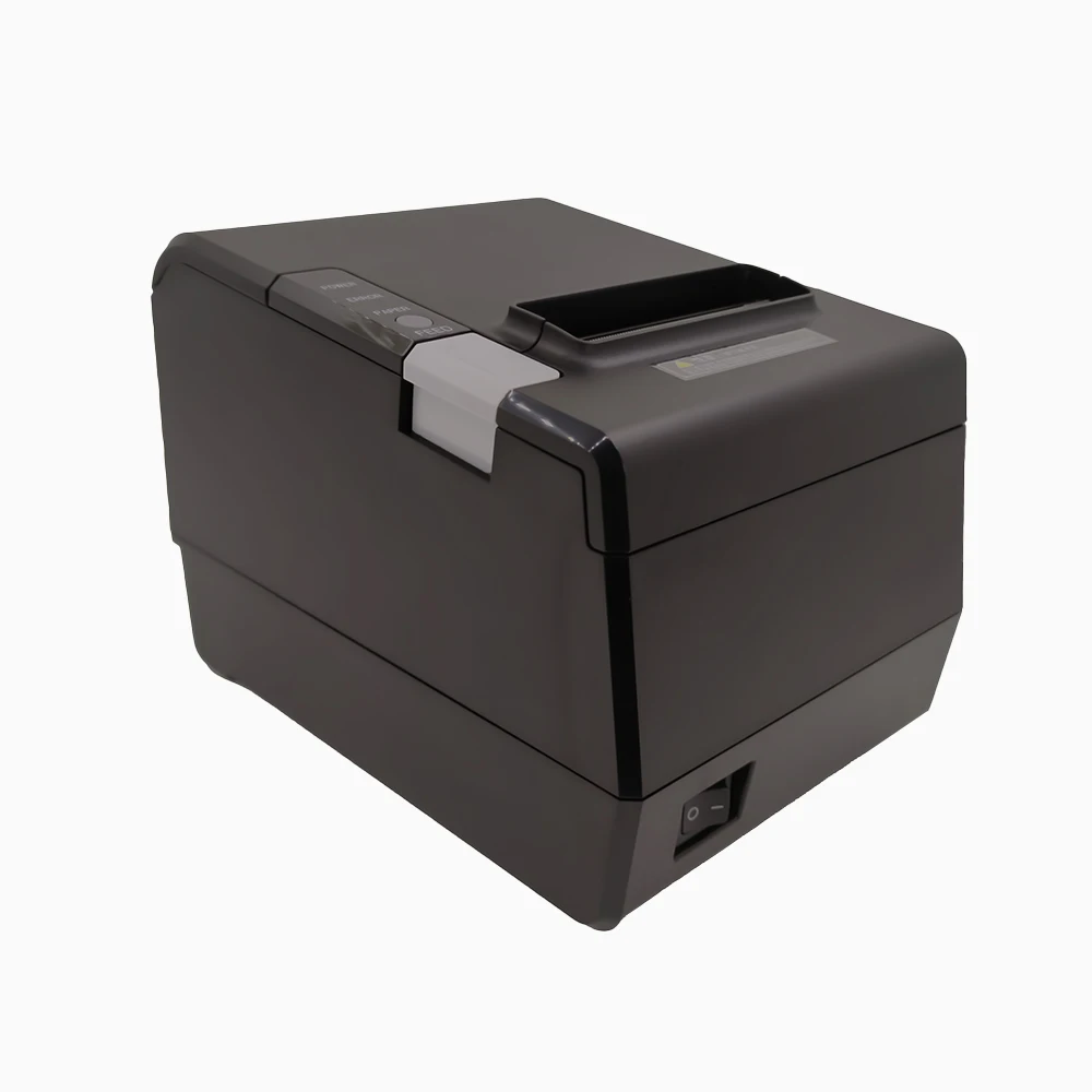 

POS Receipt Printer 80mm 3inch Thermal Printer with USB Serial Ethernet Port, Black color