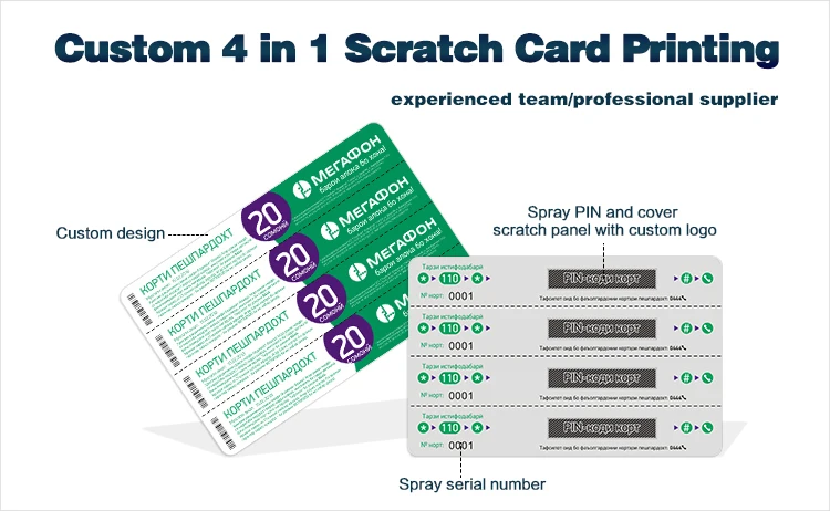 4 in 1 scratch card