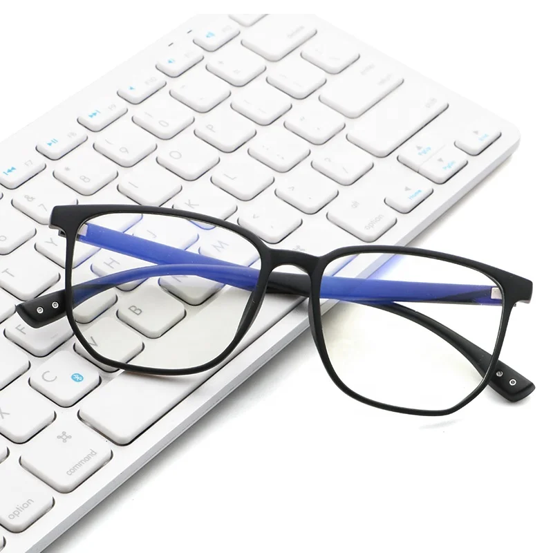 

Wholesale Tr90 Oversized Frame Logo Custom Anti-radiation Blue Light Filter Blocking Protective Computer Gaming Blue Glasses