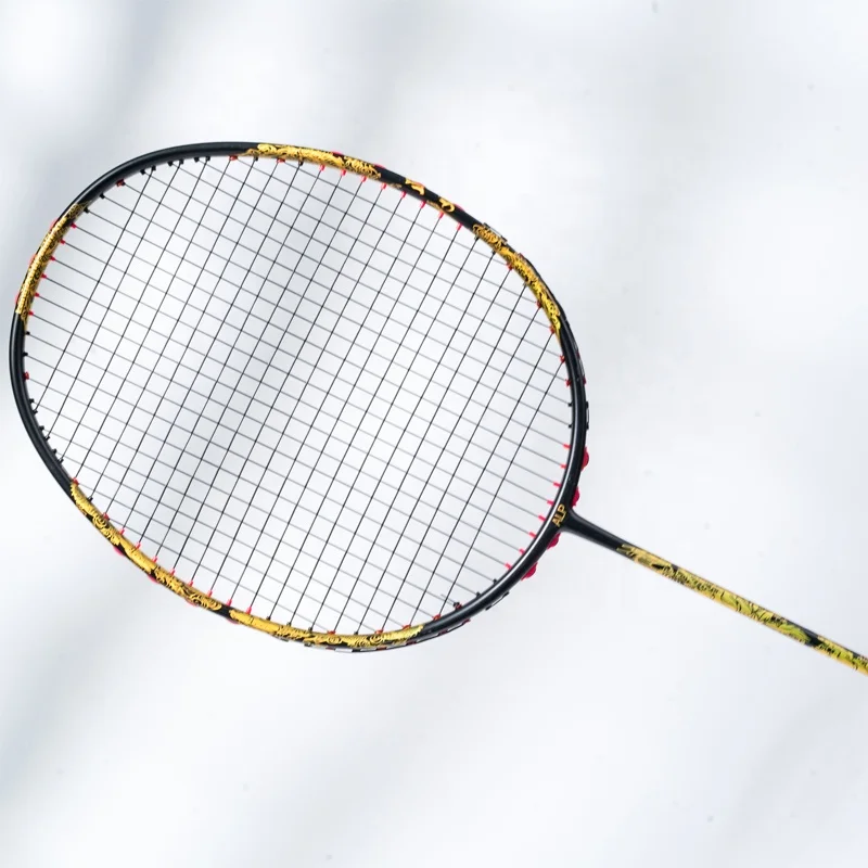 ALP ZY 10U G4 55g 22-30lbs Superlight 100% Carbon Fiber Golden Dragon Badminton Racket With Strung for Ball Control Type Racquet