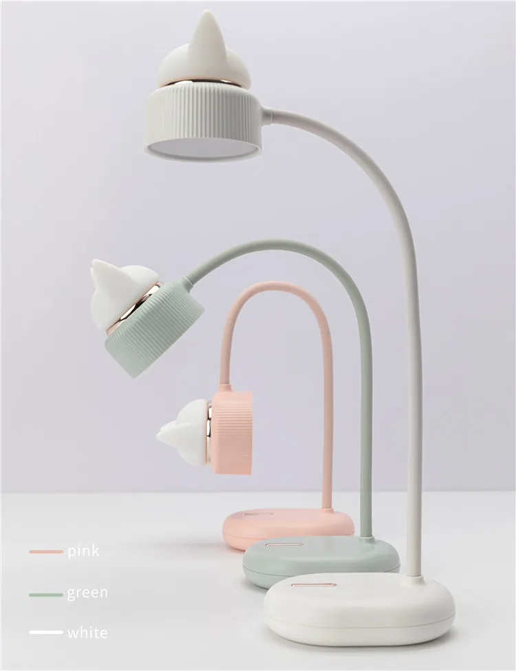 stand operated Portable Study Mini Clip Desk Lamp bedroom   reading USB LED Night Light