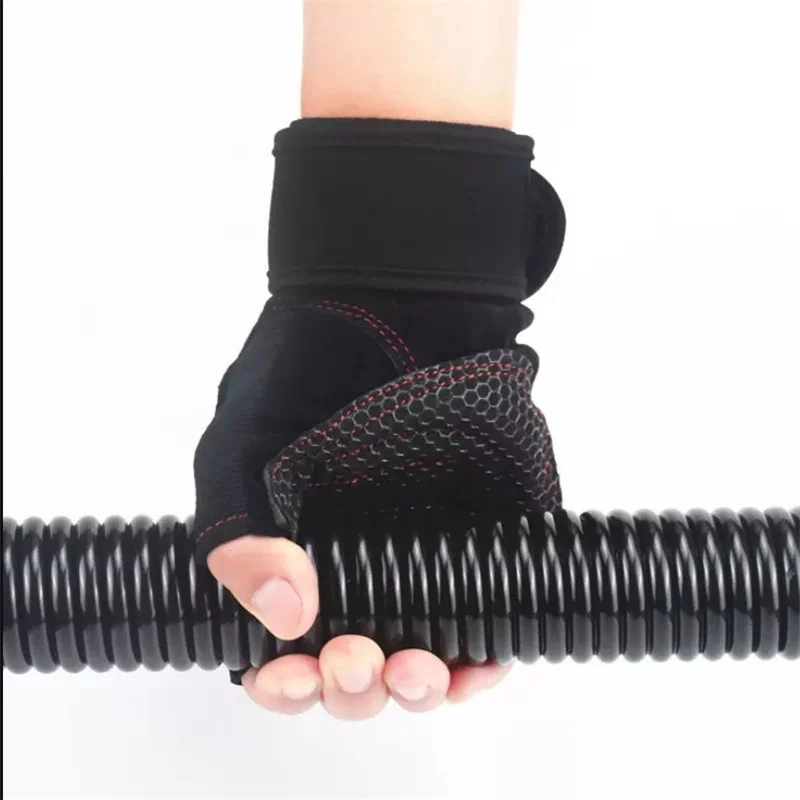 

slips and nightgowns Sport Gloves Gym Fitness Rowing Running Gloves Touch Screen Cloth Waterproof Anti Slip, Black