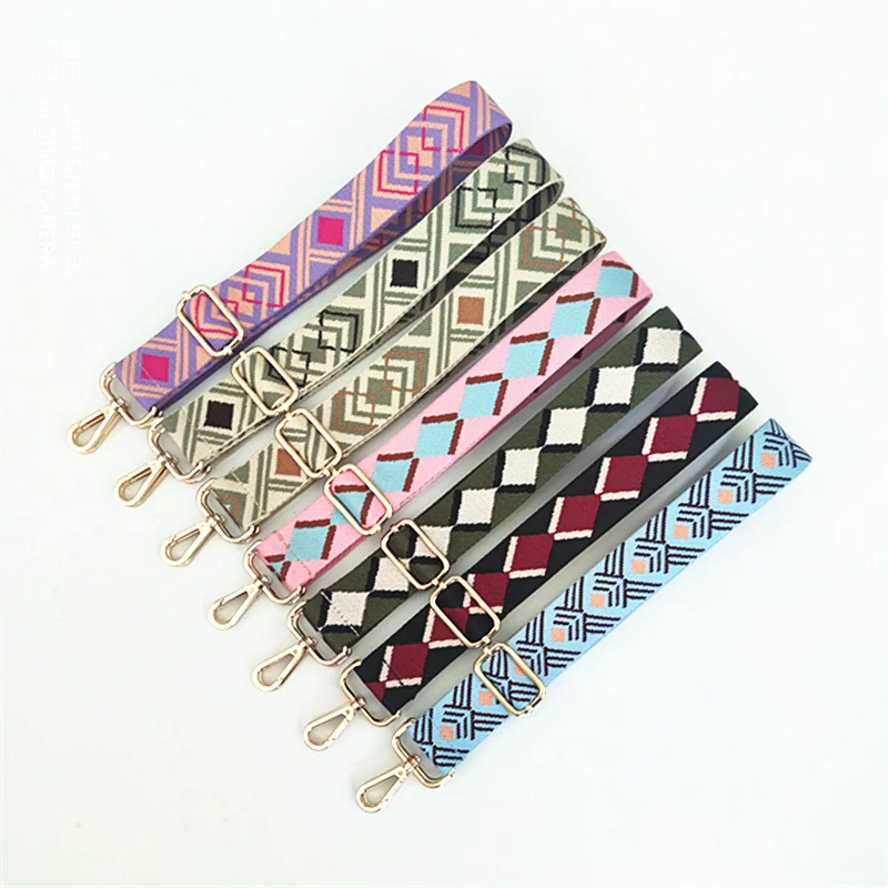

3.8 cm Width Fashion Printing Polyester Adjustable Shoulder Bag Strap Detachable Purse Guitar Straps for Women Handbag, Multi-colors