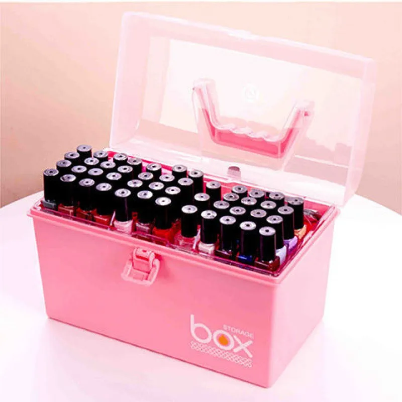 

Multi-functional Nail Tools Storage Box Cosmetics Manicurist Storage Box Skin Care Products Large Capacity Storage Box