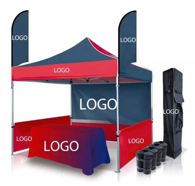 

Custom 10x10 Canopy Tent Advertising Pop Up Tents For Trade Show Display Events Outdoor Portable Exhibition Tent