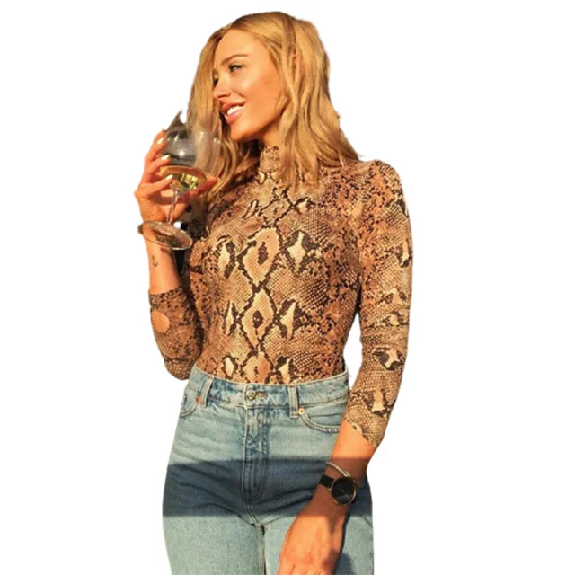 

Leopard jumpsuit bodysuit sexy patent-leather underwear