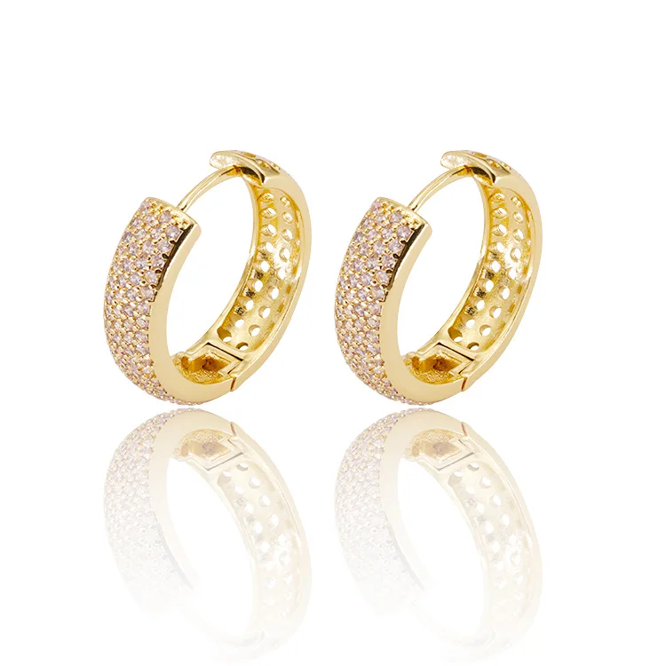 

New Fashion Jewelry Statement Brass Small Round Hoop Earrings