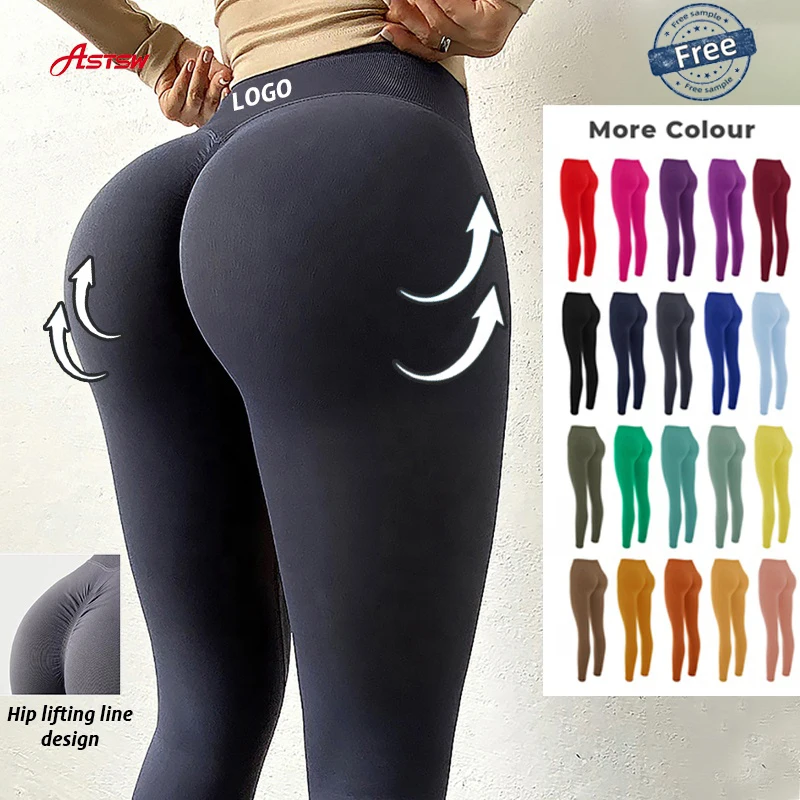 

High Quality Seamless Butt Lift Tight Breathable Ladies Gym Leggings Jogging Yoga Sports Running Wear Pants For Women, Picture shows