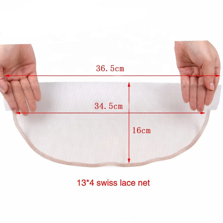 

Professional Wholesale 13*4 Elastic Adjustable Swiss Lace Net for Make Wigs Closure Frontal Base Hair Net Wig Accessory