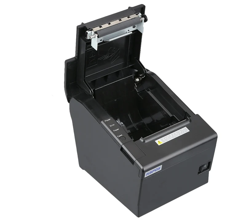 

Retail HS-J80 thermal receipt printer support cash drawer port and auto cutter 250mm/s support windows linux android, Black color