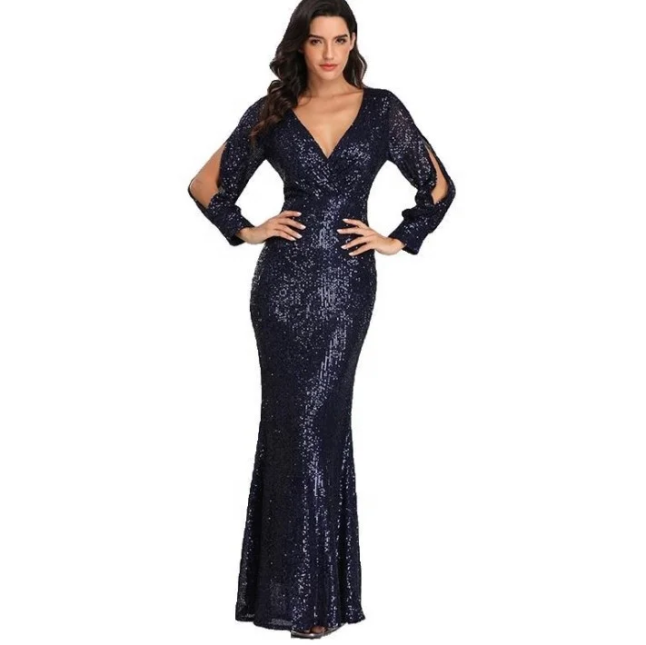 

prom dresses 2021 evening ball gowns for women long club sequins dresses sexy cocktail party dresses frocks for women elegant, Black, red, champagne, navy, pink, dark green, silver