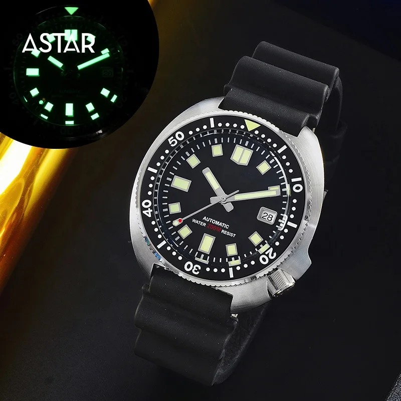 

Rts stock free shipment high quality sapphire 20atm c3 tuna abalone japan nh35 movement stainless steel dive watch for sale