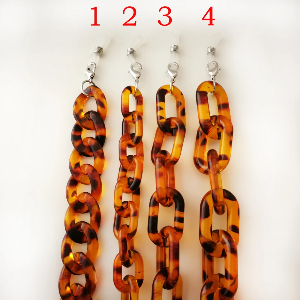 

N006 Acrylic Reading Rope Hanging Neck Sunglasses Lanyards Factory direct sale leopard print glasses chain