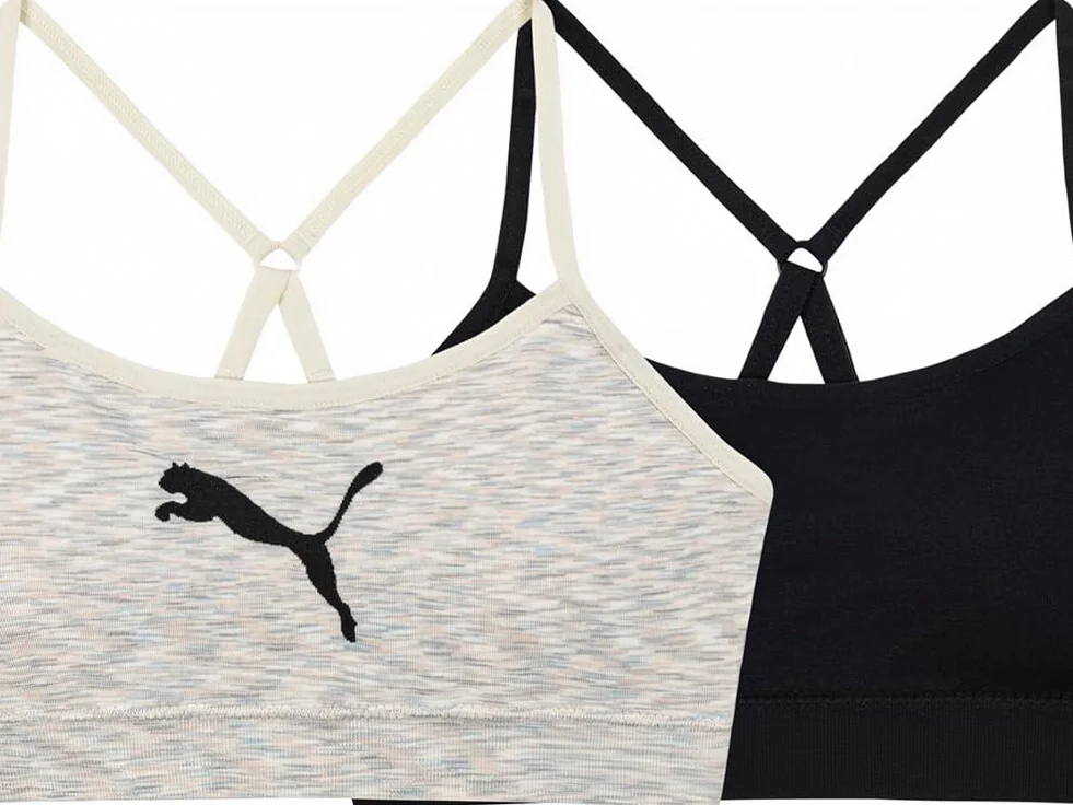 中等支撑可调肩with交叉后背Sports Bra