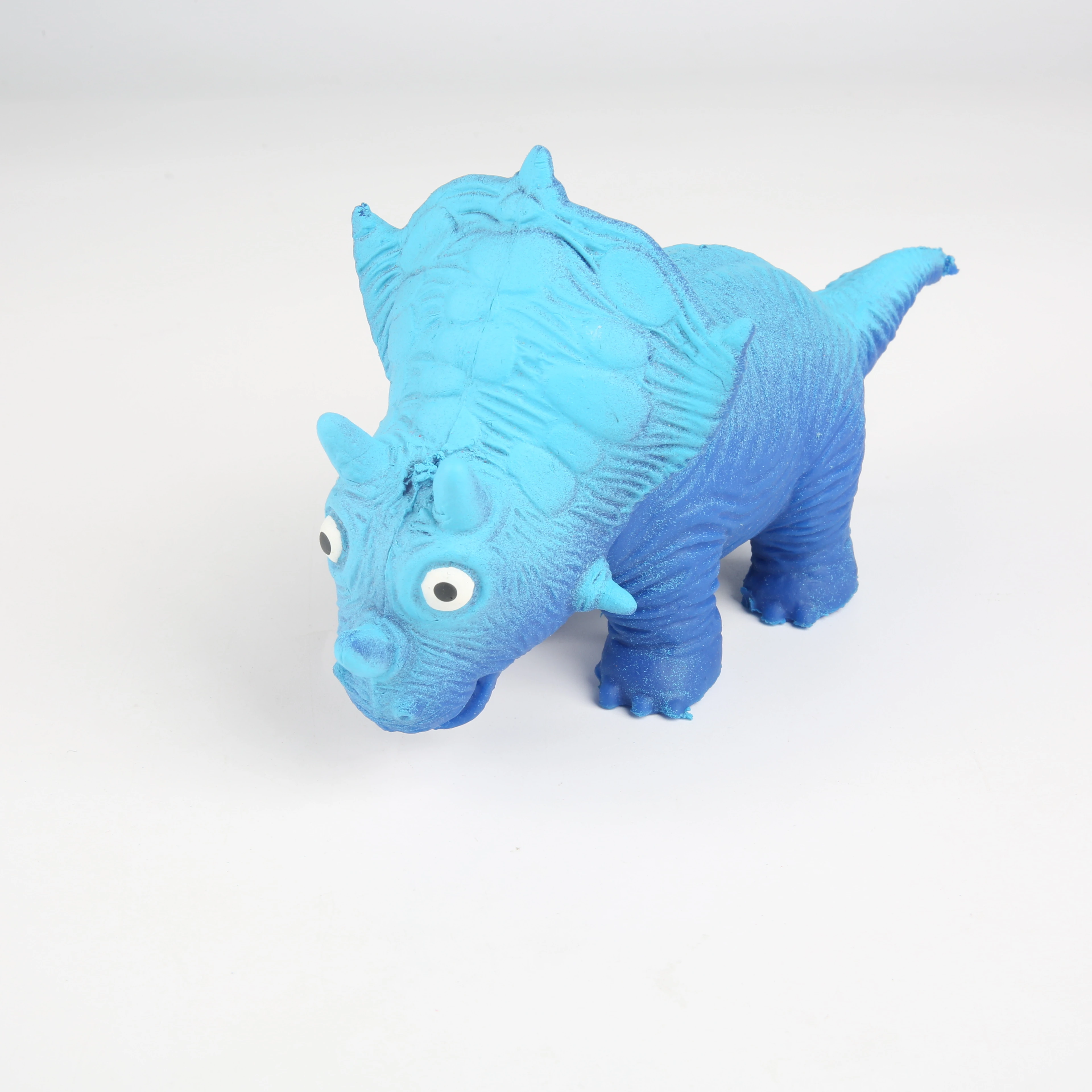 China Factory TPR Anti Stress Squishy Triceratops Different Types