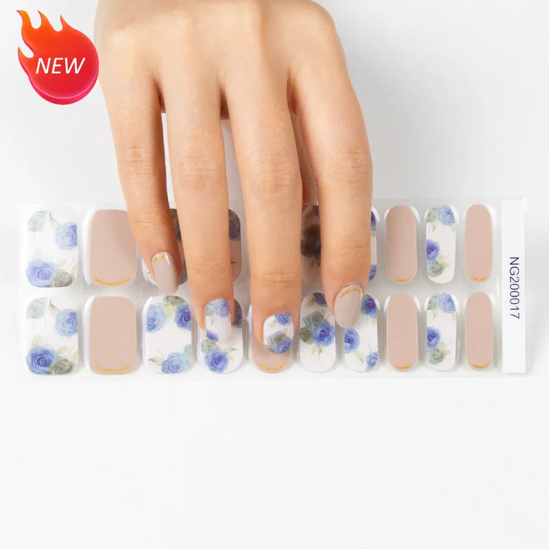 

Gel nail wraps semi-cured long lasting fashionable gel nail strips popular in Japan gel nail with the UV light, Cmyk