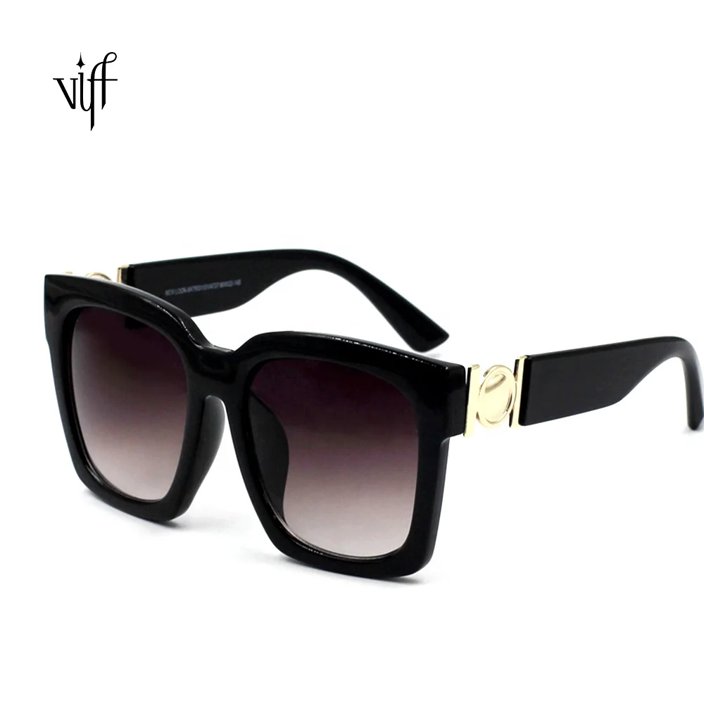 

VIFF Tortoise Shell Sunglasses HP17577 Custom Logo Sunglasses Plastic Frame with Metal Chip Sun Glasses