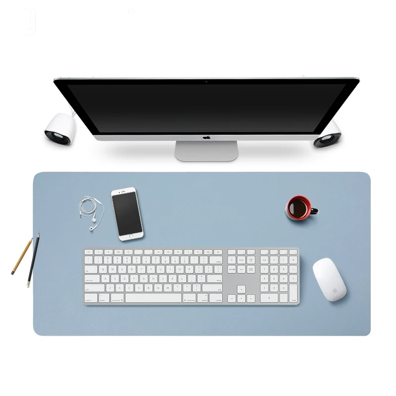 

BUBM Manufacturer PU Leather Desk Mat Mouse Pad, Black,blue,pink,