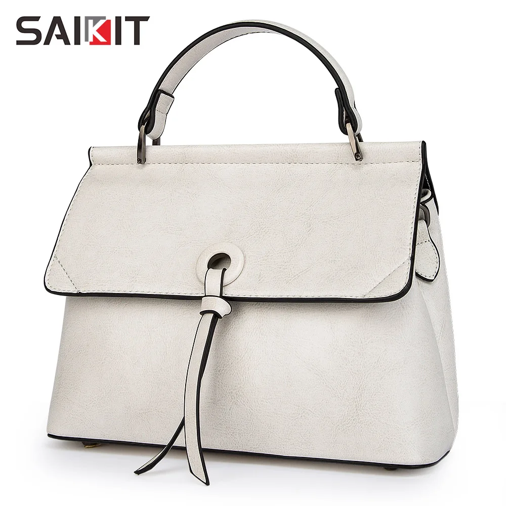 

New Fashion Design Luxury Ladies Handbags Oil leather shoulder bag handbags For Women, Black/pink/gray/brown/white