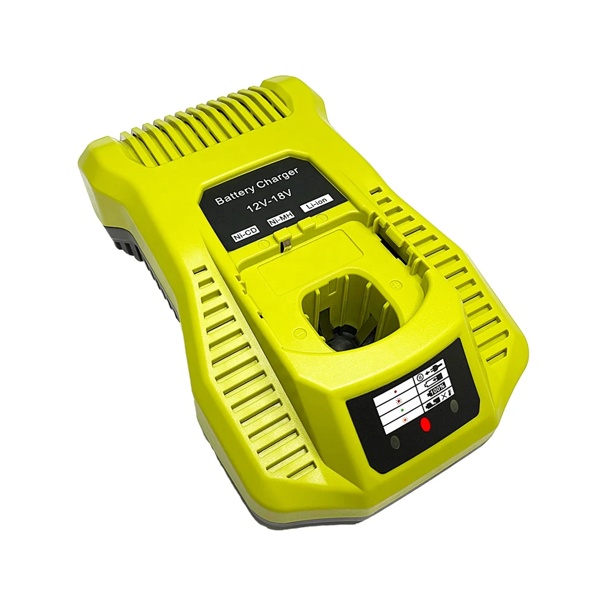 

Power Tool battery charger for ryobi 12V-18V lithium ion/NI-MH NI-CD battery charger P117 P118 P100 P105 battery, Green+black