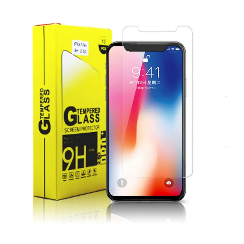 

2020 new arrival wholesale 9h tempered glass Screen Protector for iPhone 6/7/8/11 cell phone glass screen protector