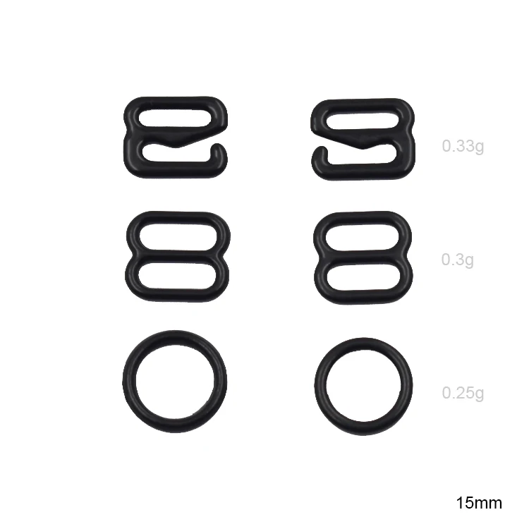 

black and white bra rings and sliders hooks adjuster for underwear