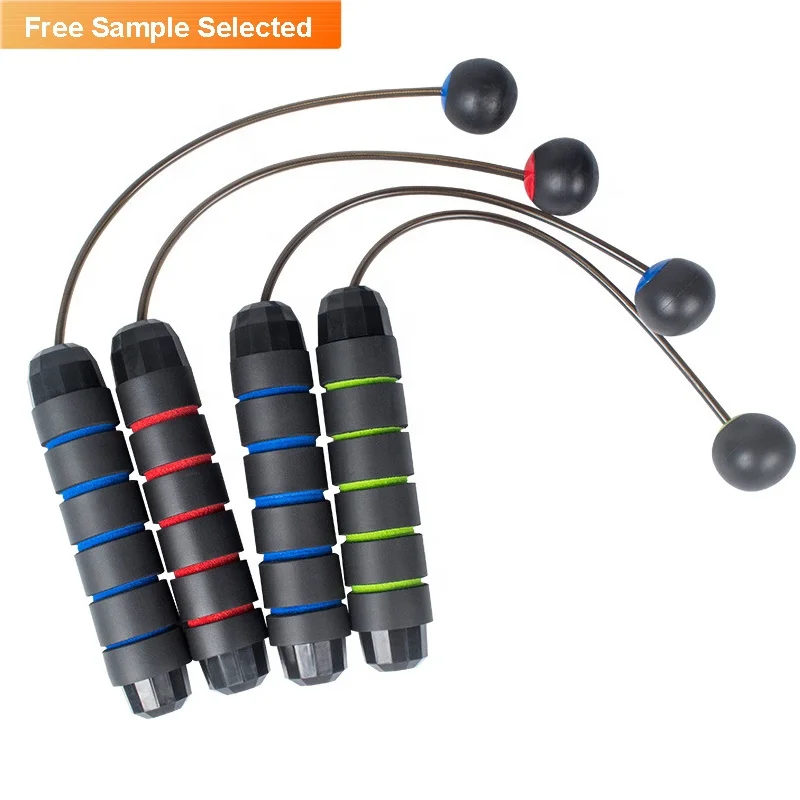 

Cordless Wireless Cable Foam Handles Bearings Speed Skipping Jump Rope for Aerobic Exercise Speed Training Extreme Endurance, Blue/black/green/red
