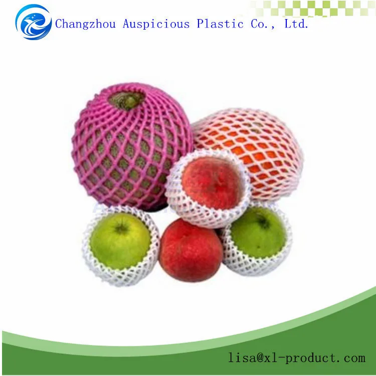 White Epe Foam Mesh Sleeve Net Thick Fruit Foam Sleeve Net For Apple