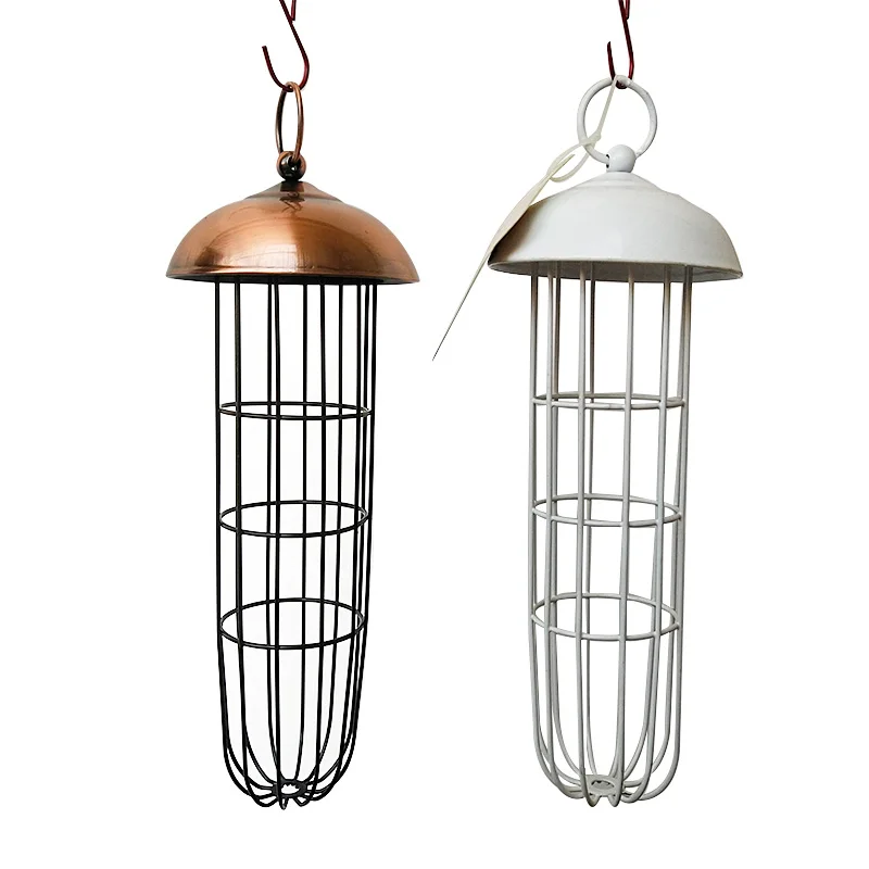 

2021 Wholesale Window Wild Feeders Small Metal Humming Hanging Wire Easy Copper Outdoor Bird Feeder for Outdoors Birds, As picture
