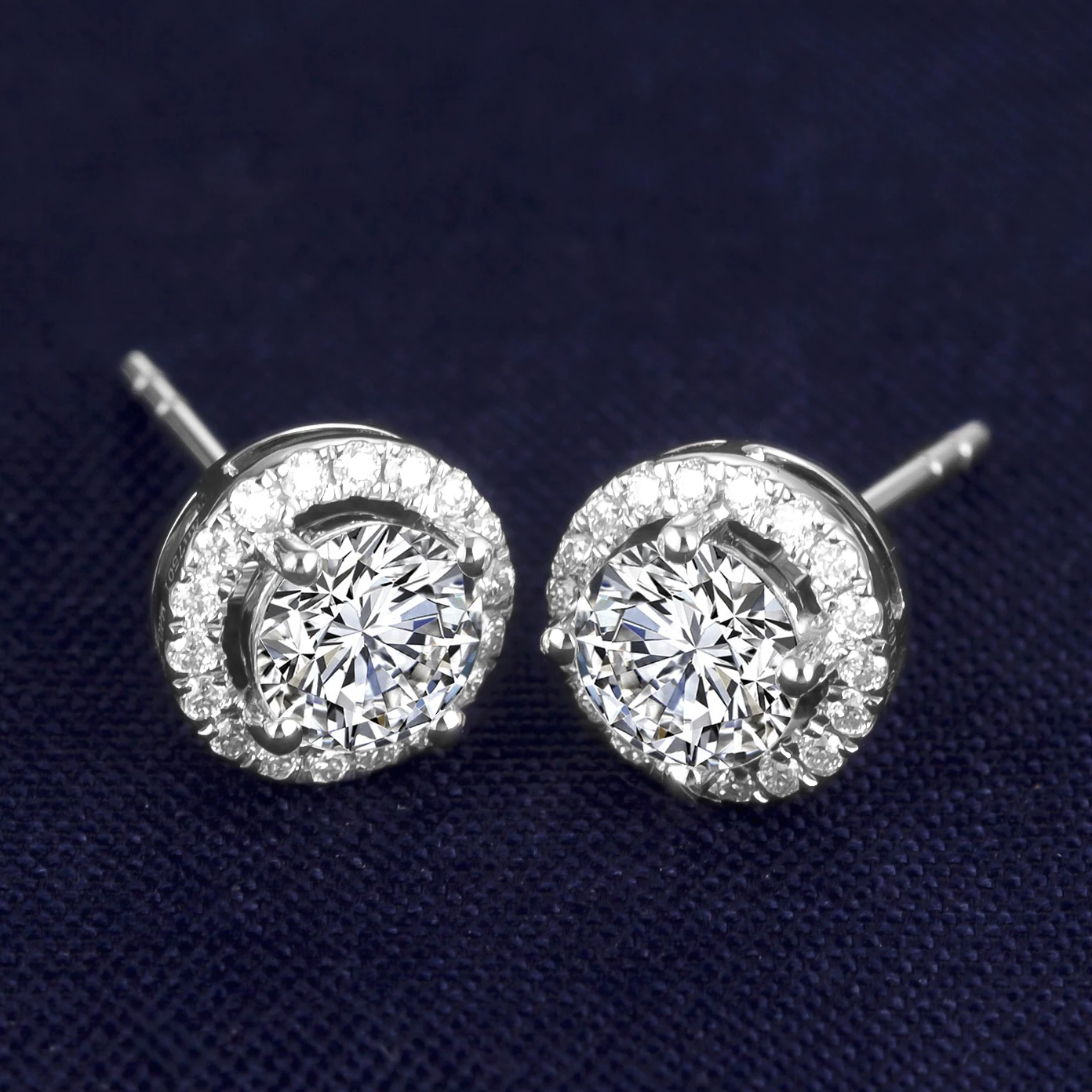 

Messi Jewelry MS-284 girls jewelry engagement gift 18k 14k white gold moissanite stud earrings