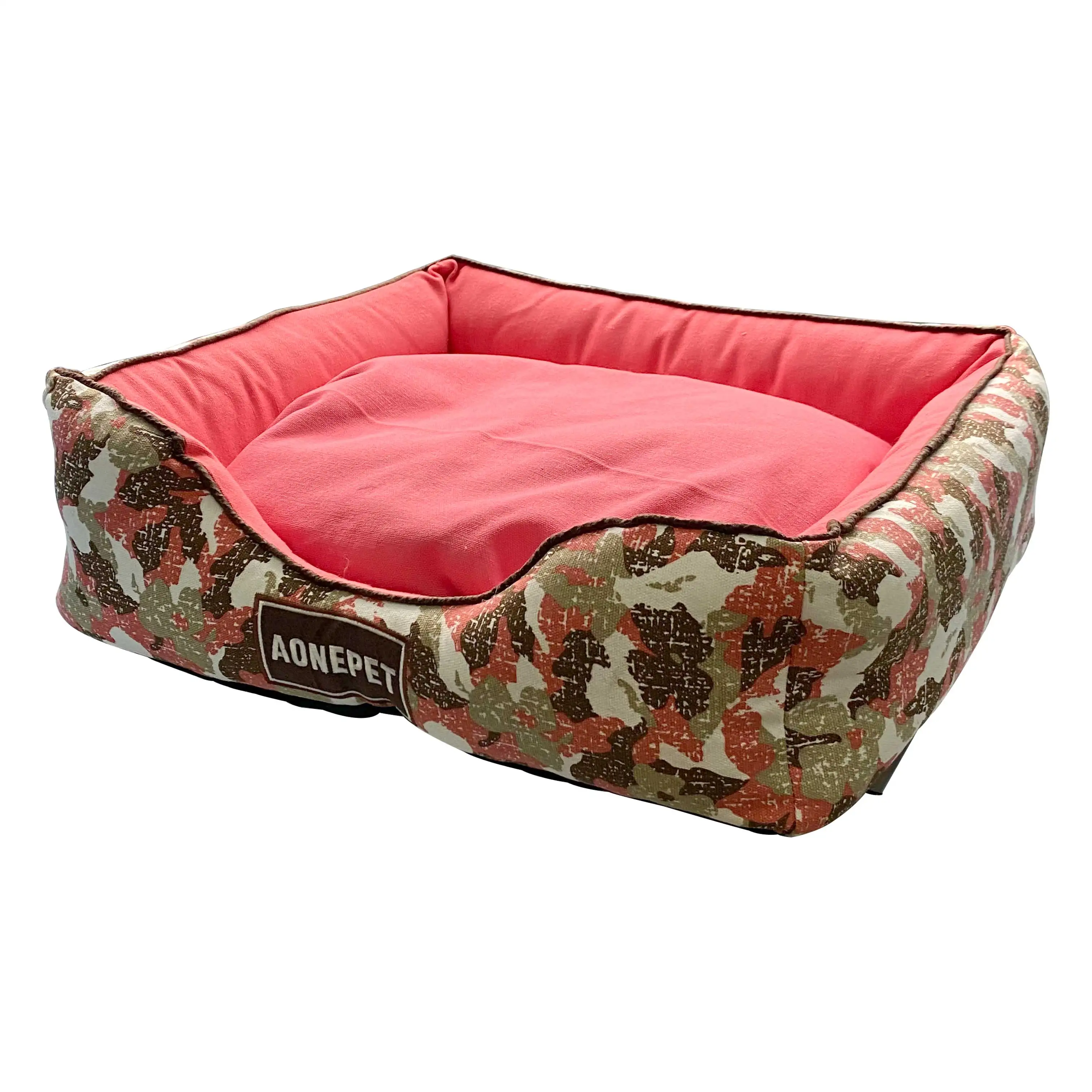 

soft warm luxury all season canvas dog cat pet sofa beds, Pink