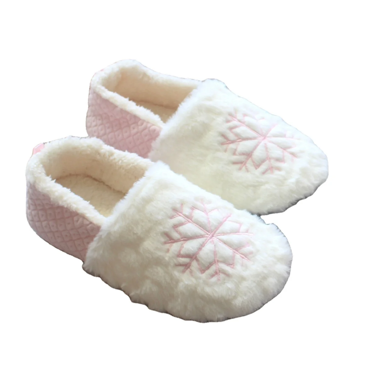 

Wholesale Soft Christmas Slipper Indoor Plush Winter Slippers For Women Xmas Snow Shoes, Pink,gray
