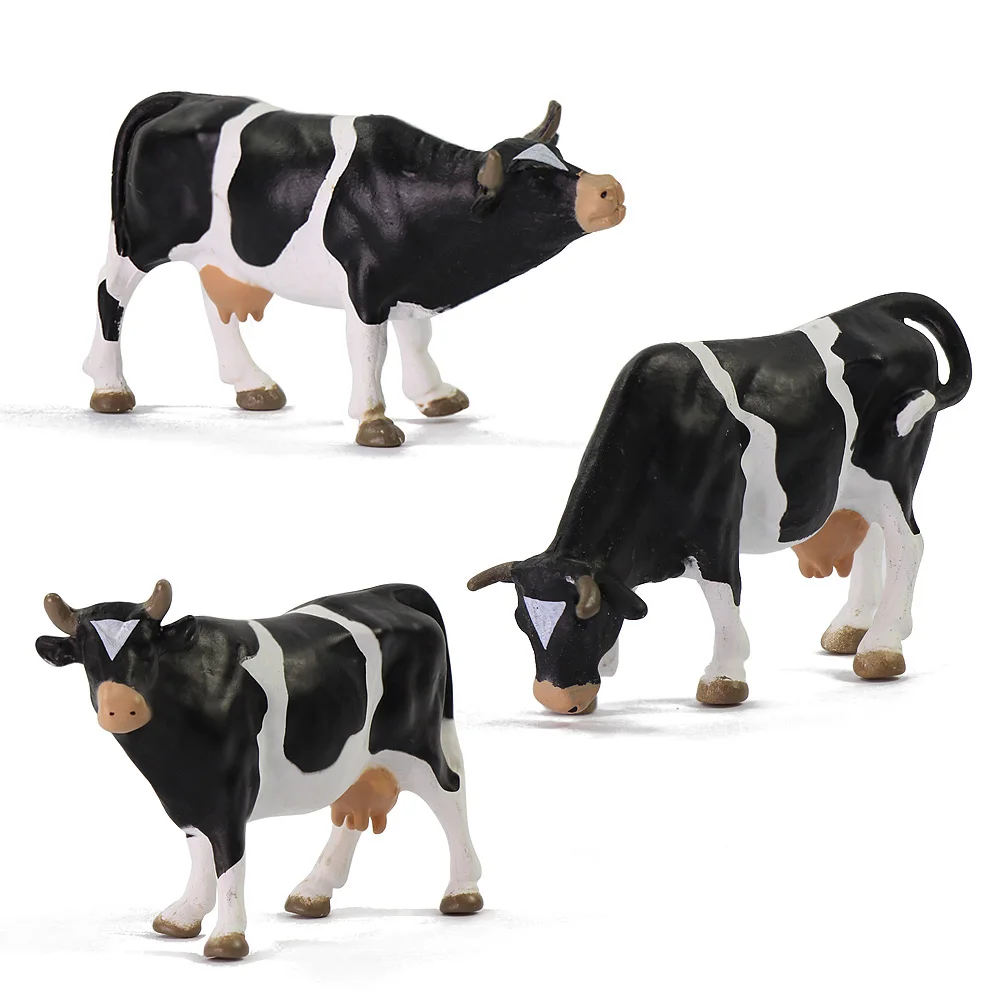 

AN4301 Model Trains O Scale Painted PVC Cows 1:43 Scale Animals Railway Diorama New