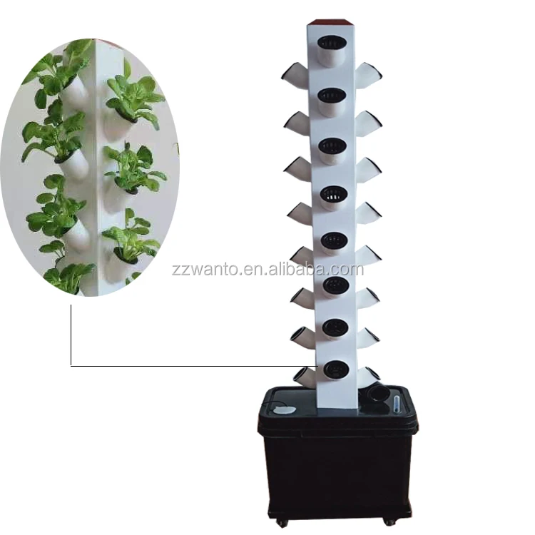 Customizable Vertical Rotary Tower Garden Light Planting Indoor