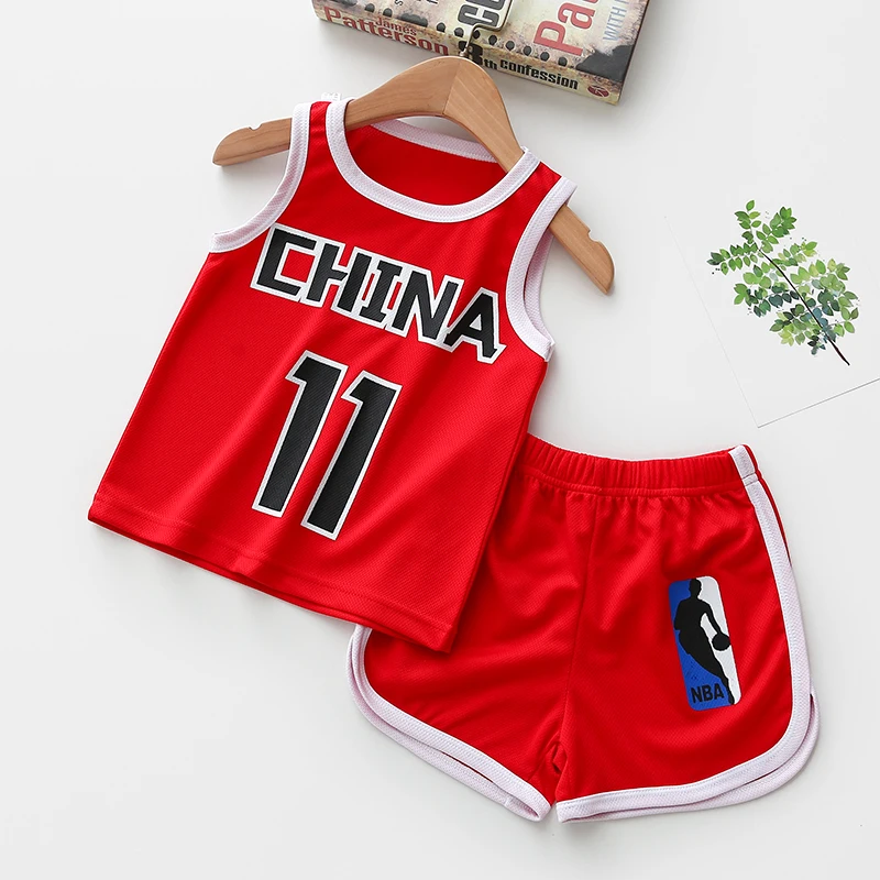 

2PCS Baby Boys Sets Summer Boys Clothing Sets Sleeveless T-shirt+Short Pants Cotton Sports Suits, 5 colors
