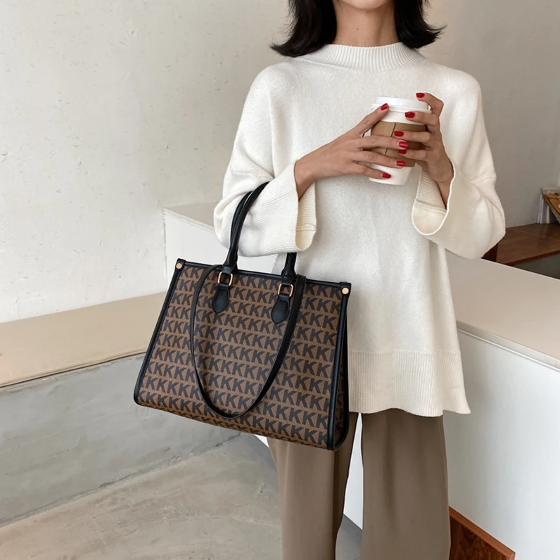 

XP1245 2021 new trendy fashion large capacity shoulder bag portable tote bag