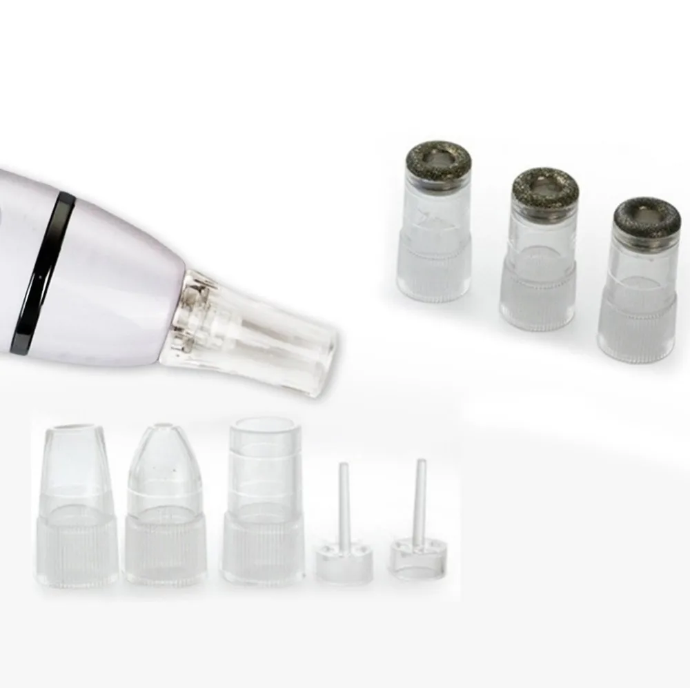 

Easy to carry Diamond Peeling Blackhead Remover Stainless Steel Blackhead Removal Skin Care Tool, White