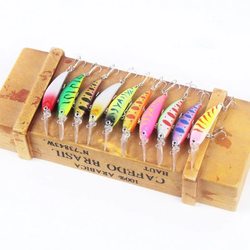 

Free Samples 72mm 4.5g Hard Minnow Fishing Lure Fish Artificial Jerk Hard Bait Swimbait Fish Bait Isca de pesca, 10colors