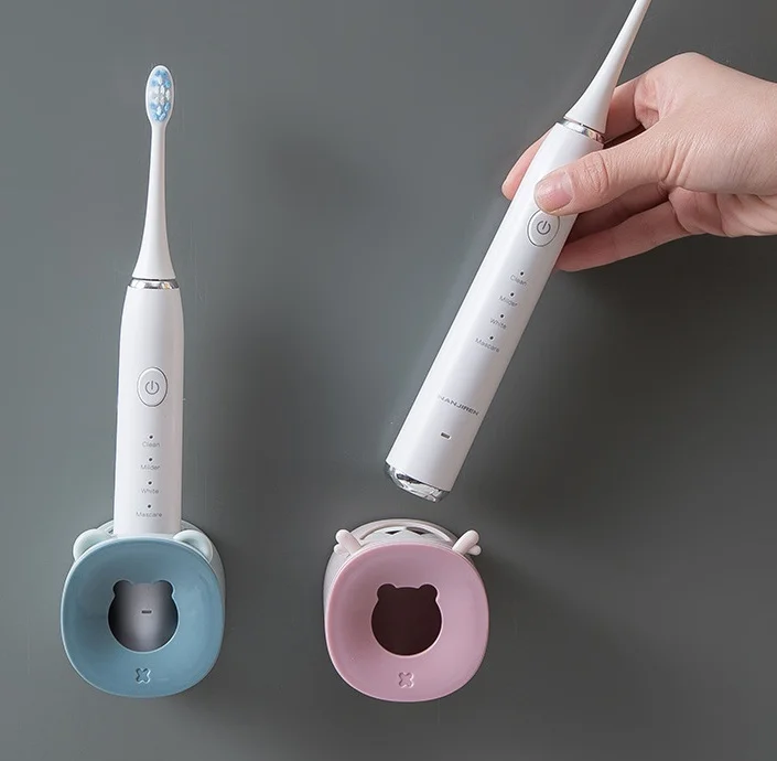 

Factory Direct High Quality Self Adhesive Holes Toothbrush Holder electric toothbrush holder silicone mold, Blue cat ears/pink cat ears/blue antlers/pink antlers