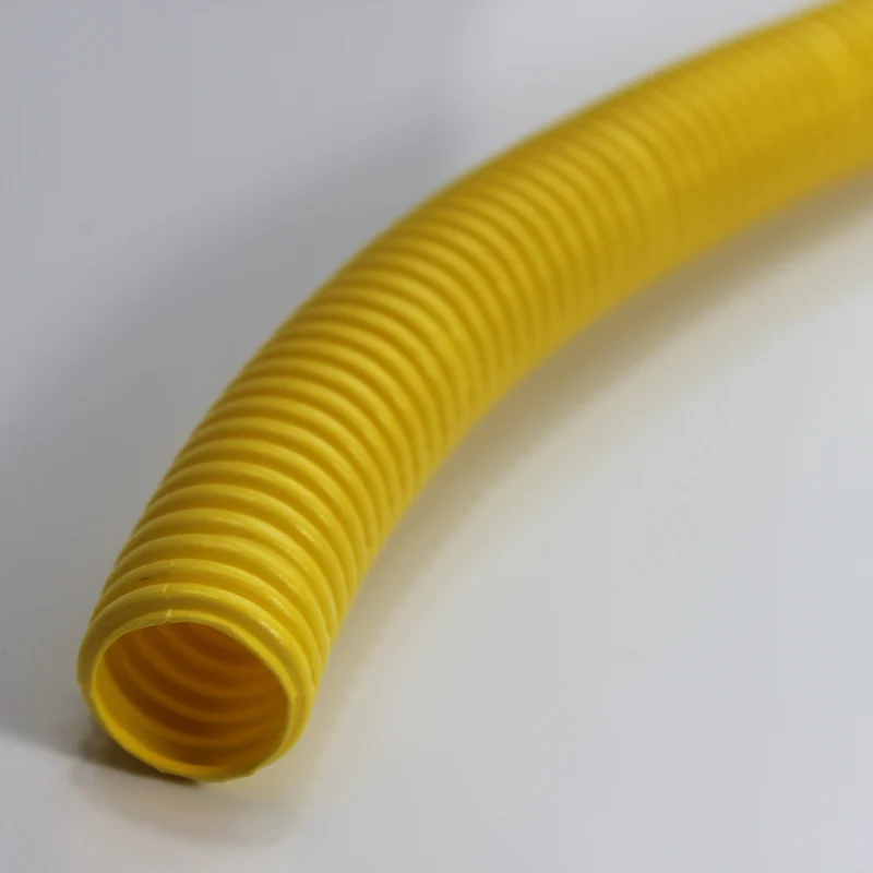 
White Fire Resistant Plastic Flexible Electrical Cable Conduit 