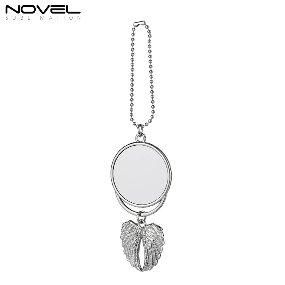 

New Car Accessories Blank Sublimation Car Pendant, Silver