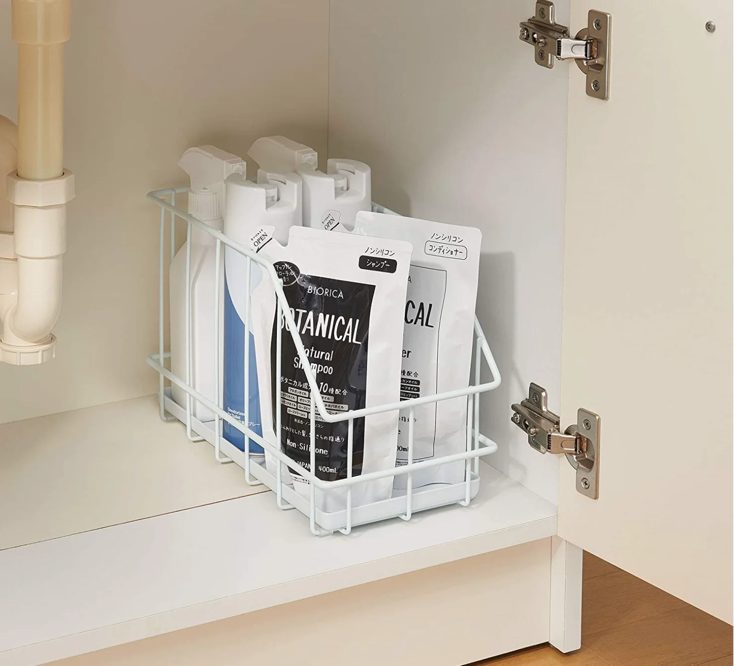 

Extendable metal towel storage rack for bathroom sink storage rack