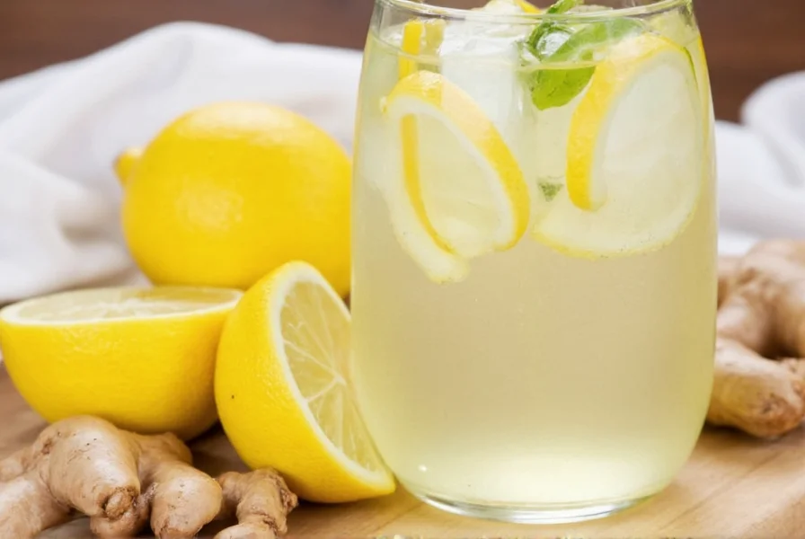 ginger with lemon water
