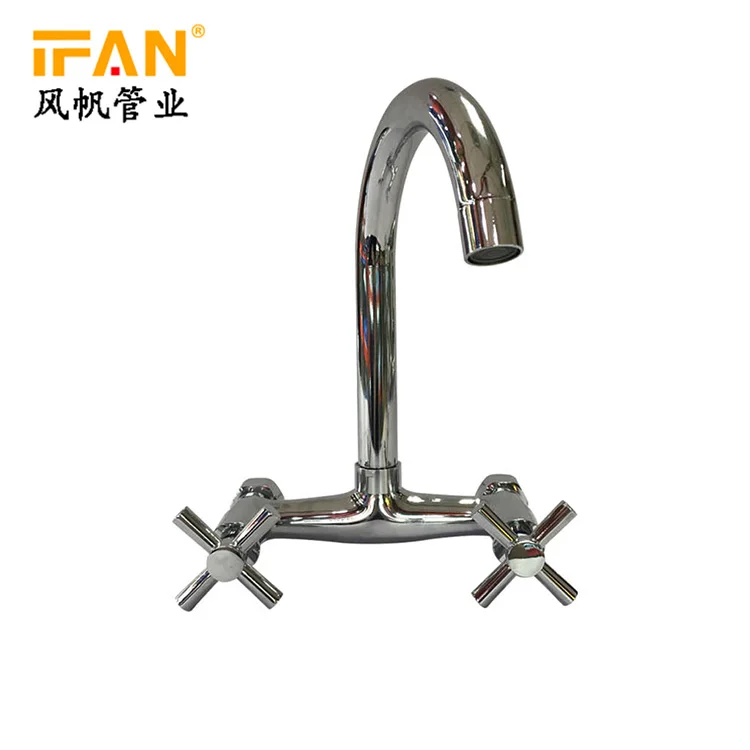 

Chrome color ifan brand brass taps kitchen faucets bathroom basin brass tap faucet bibcock bath mixer tap