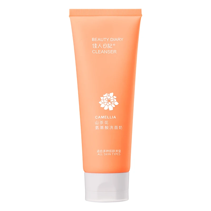 

Wholesale Camellia Cleanser Organic Face Cleanser Natural Foaming Amino Acid Facial Cleanser, Customized color