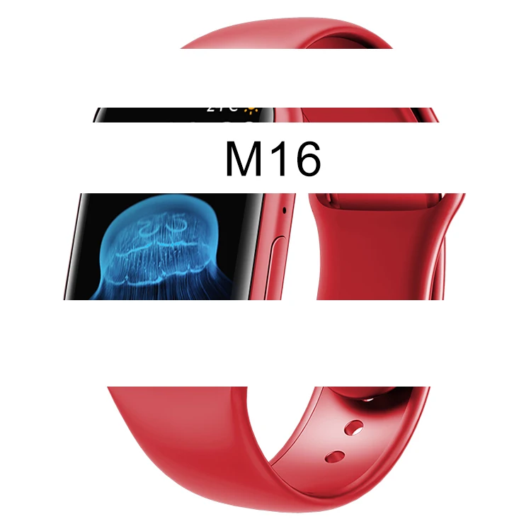 

New M16 MINI women smartwatch 40mm waterproof Custom wallpaper Play music Fitness sports smart watch M16mini