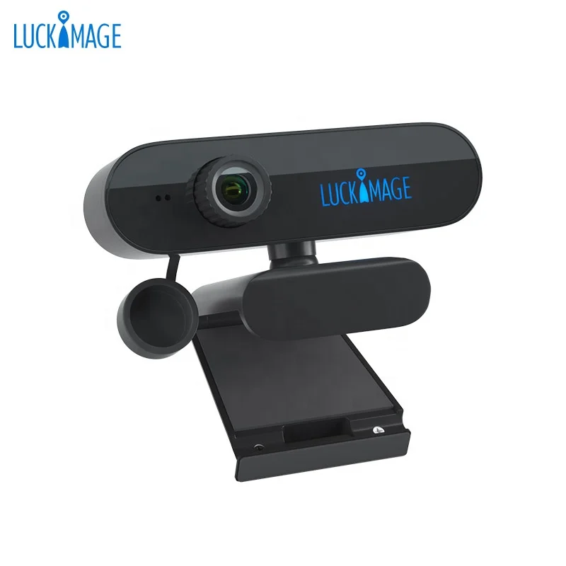 

Luckimage new arrivals webcam light web cam live streaming webcam, Black