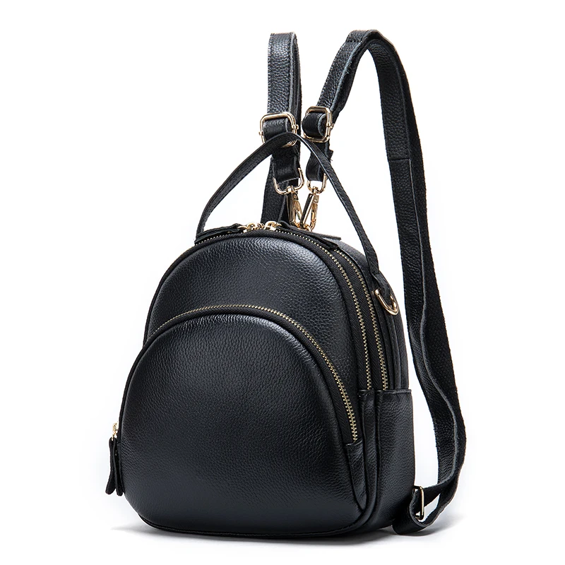 

OEM drop shipping 7003 trending custom logo female backpack woman genuine leather backpacks bag